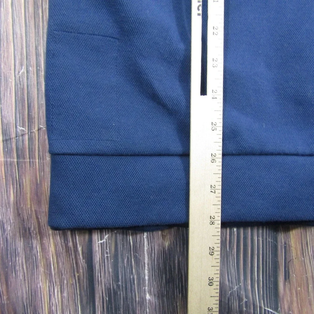 Adidas Jacket Mens 2XL Blue Hooded Full Zip Cotton Blend Knit Athletic Training